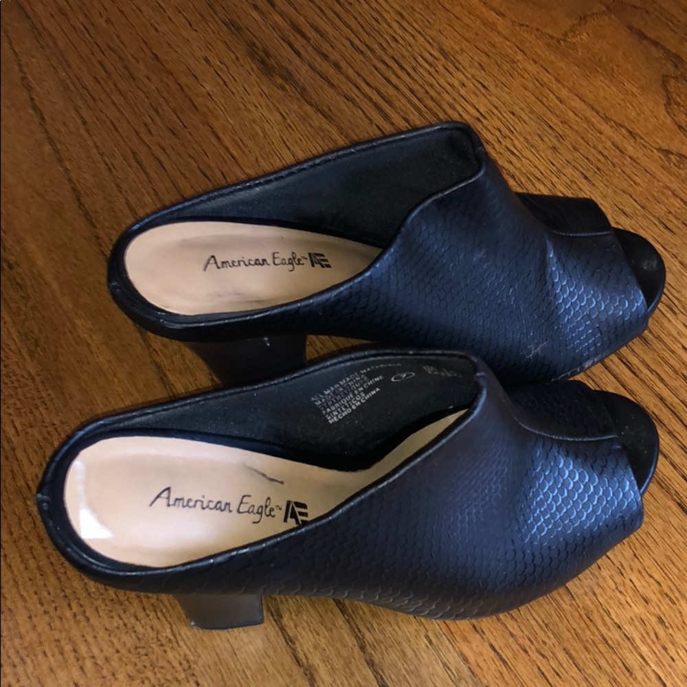 Black mule size 7